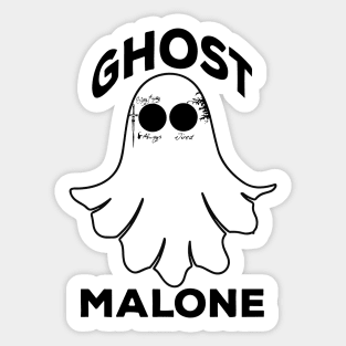 Funny Ghost Malone Cool Halloween Sticker